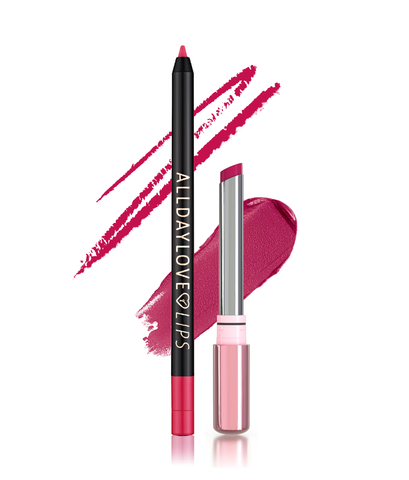 Combo labbra 13: matita labbra HotPink + rossetto cremoso Ciclamino