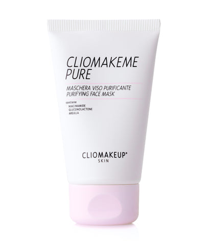 cliomakeup-cliomakeme-pure-maschera-viso-purificante-calmante-levigante-micro-esfoliante-pori-dilatati-pelle-mista-grassa-argila-lavanda-acido-gluconico