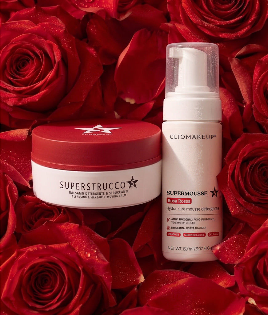 foto ambientata supermousse superstrucco rosa rossa